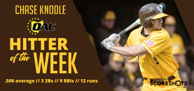Knodle Garners First OAC Hitter of the Week Honor