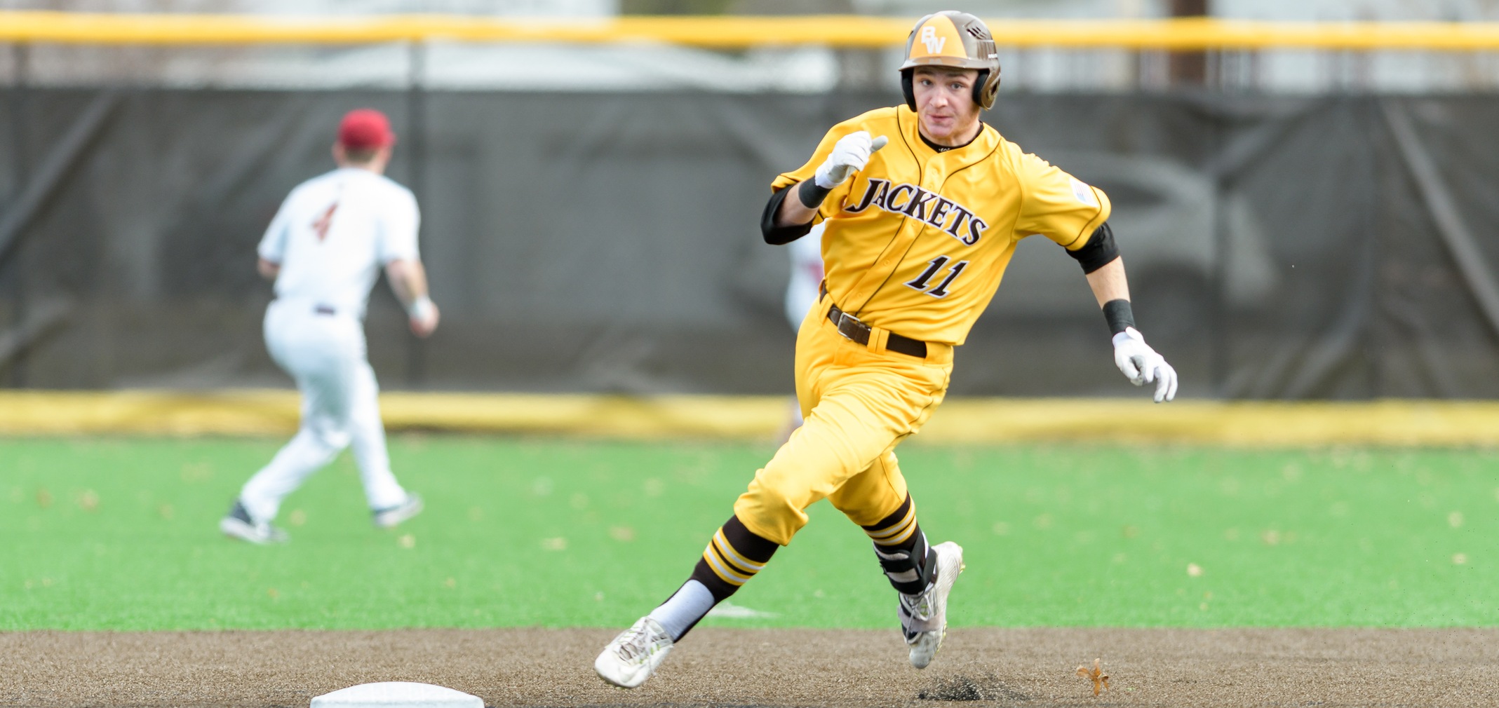 Sophomore shortstop Alex Ludwick had a career-tying four hits in the 7-2 victory over Otterbein in game one (Photo courtesy of Jesse Kucewicz)