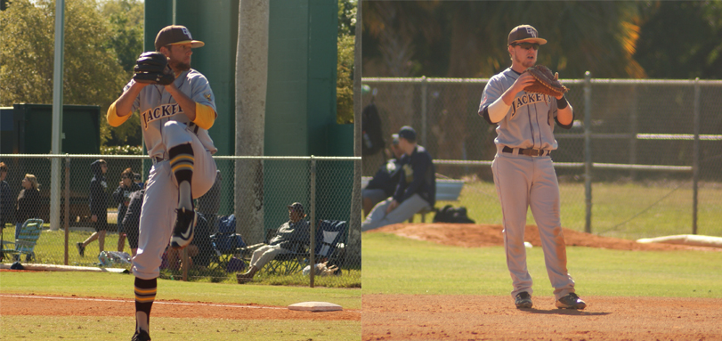 Senior pitcher Brandon Wysong and senior All-OAC second baseman Spencer Badia (Photos courtesy of Alec Palmer)