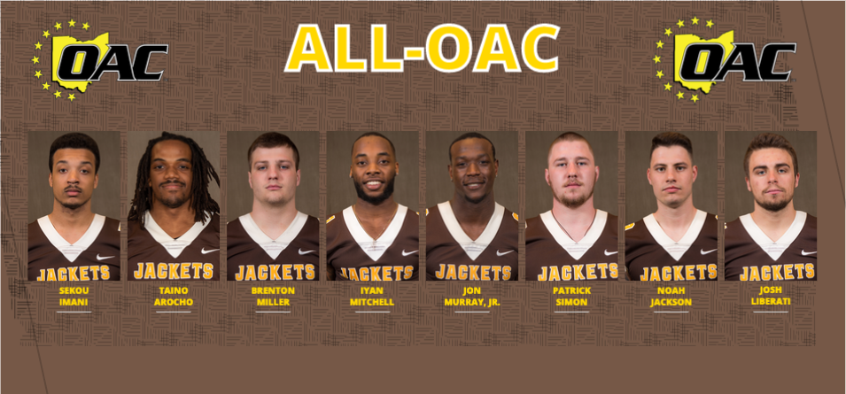Eight Football Players Named to the All-OAC Team