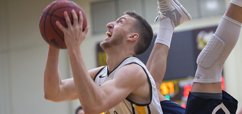 Drew Sova grabbed a game-high tying and career-best tying seven rebounds