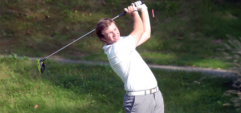Scott Schroeder shot a school record round of 65 on day two of the OAC Championships