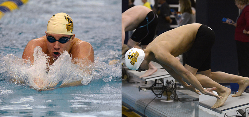 Tyler Thompson and Jacob Burk combined for two school-records