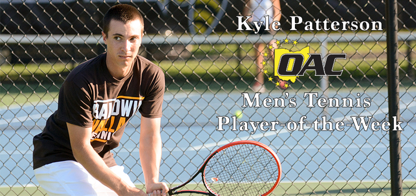 Patterson Earns Third Career OAC Men’s Tennis Weekly Accolade