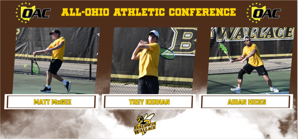 Three Men's Tennis Players Selected to All-OAC Squad