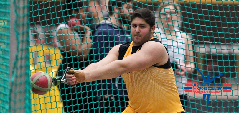 Sophomore All-OAC thrower Ted Achladis (Photo courtesy of John Reid)