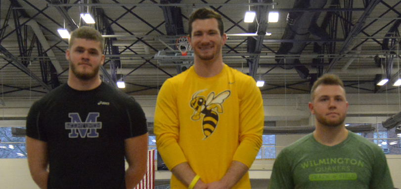 Senior All-OAC thrower Zak Dysert won the weight throw with a career best mark of 60 feet, 2 inches