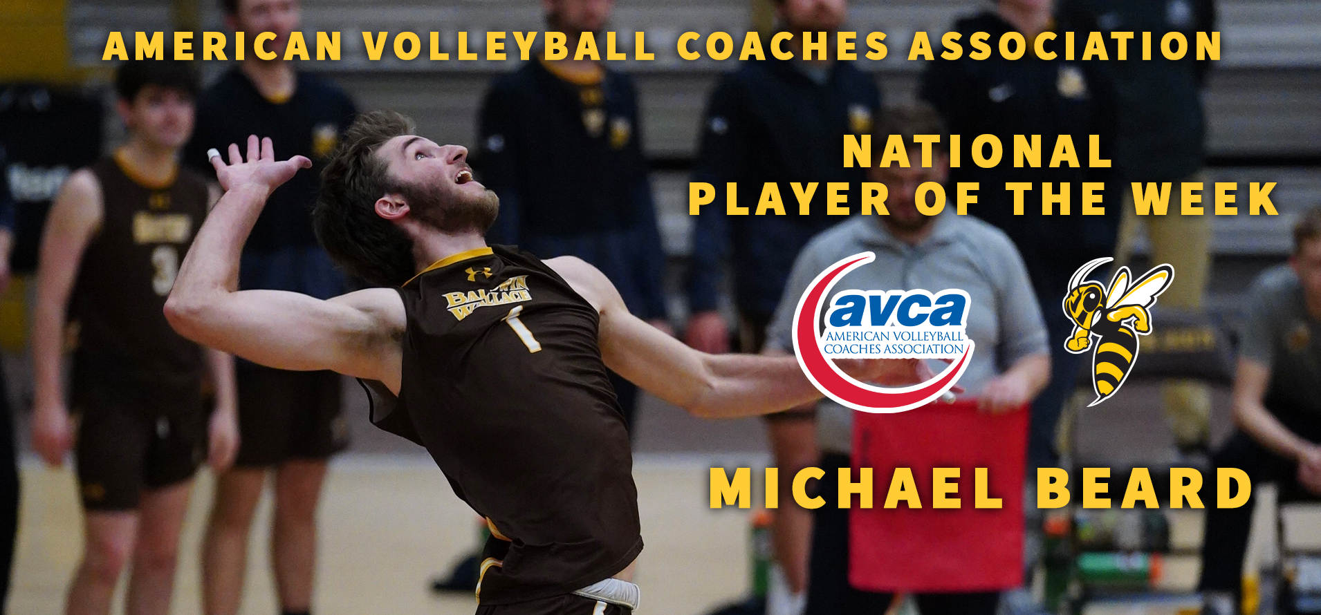 Beard of Men’s Volleyball Earns First Program AVCA National Player of the Week Honor