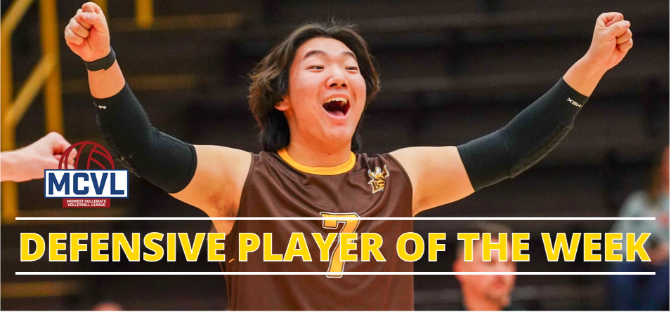 Kim of Men's Volleyball Wins MCVL Defensive Player of the Week