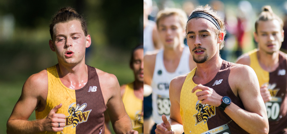 Josh Hickmott and Isaac Wilson both earned second-team All-OAC honors at the 2018 OAC Championships (Photos courtesy of Milton Woods)