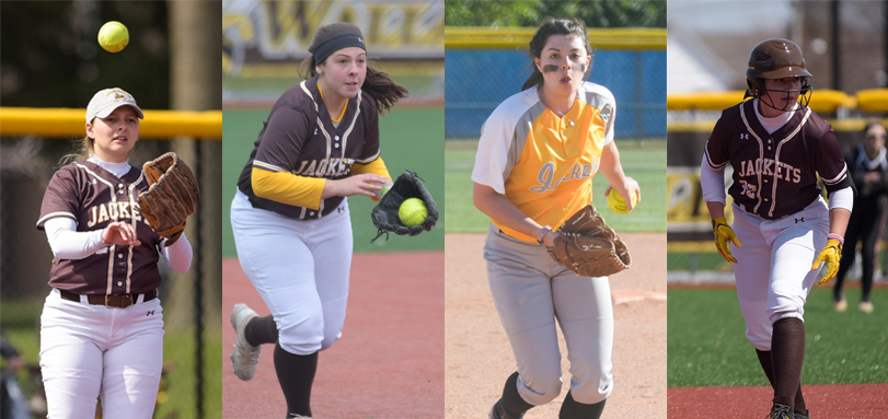 Alex Dick, Erica English, Abby Cosart and Alexis Boledovic named to the All-OAC team