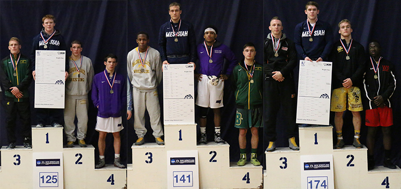 BW Finishes Sixth and Three Wrestlers Qualify for National Tourney