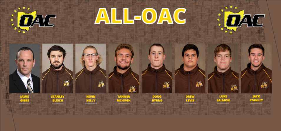 Gibbs Named OAC Coach of Year, Seven Wrestlers Selected to All-OAC Team