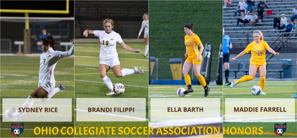 Four Women’s Soccer Student Athletes Receive Ohio Collegiate Soccer Association Honors