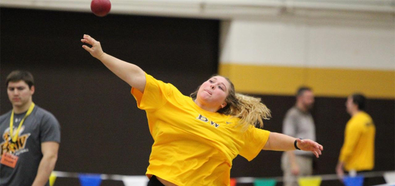 Sophomore thrower Brooke Buckhannon (Photo courtesy of John Reid)