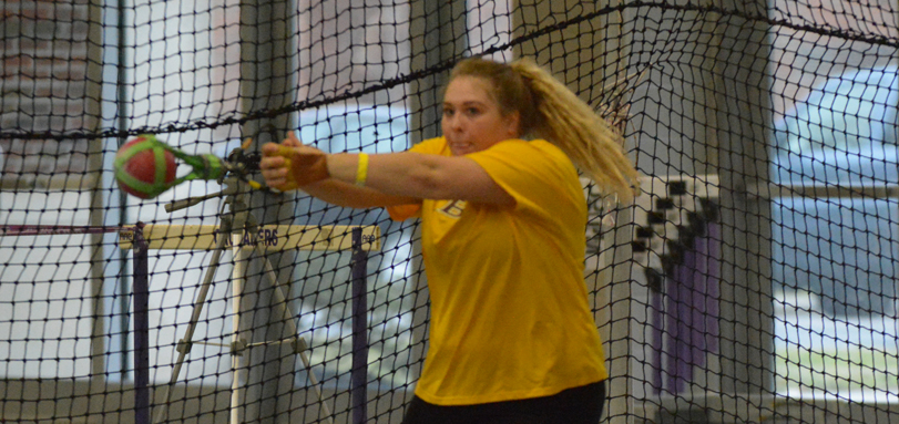 Sophomore thrower Brooke Buckhannon earned her first career All-OAC honors with a second place finish in the weight throw
