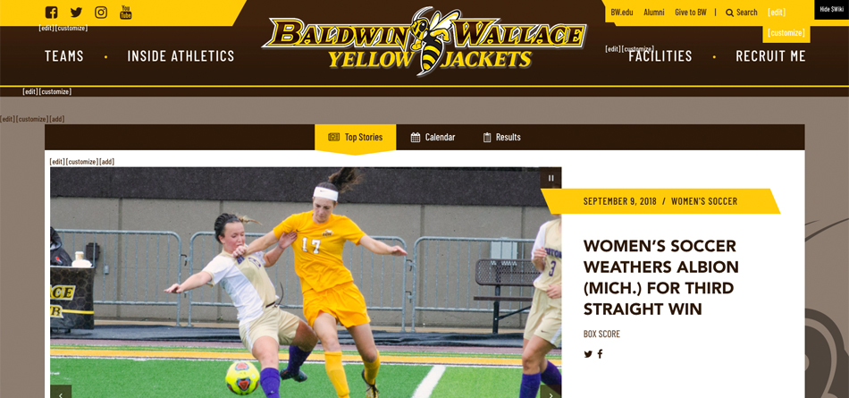 BW Athletics Launches Website Redesign