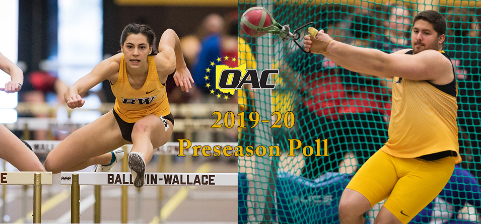Women Picked Fourth, Men Tabbed Fifth in 2019-20 OAC Indoor Track and Field Preseason Poll