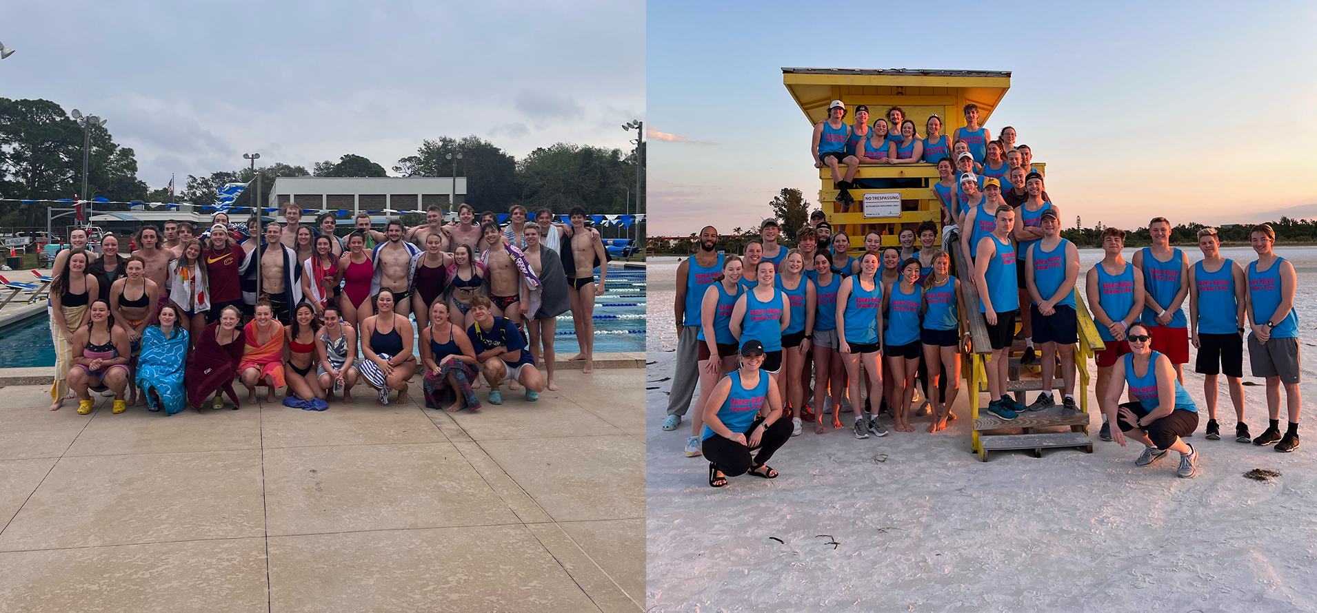 Men's and Women's Swimming and Diving Compete on Annual Winter Break Training Trip in a Unscored Match Up
