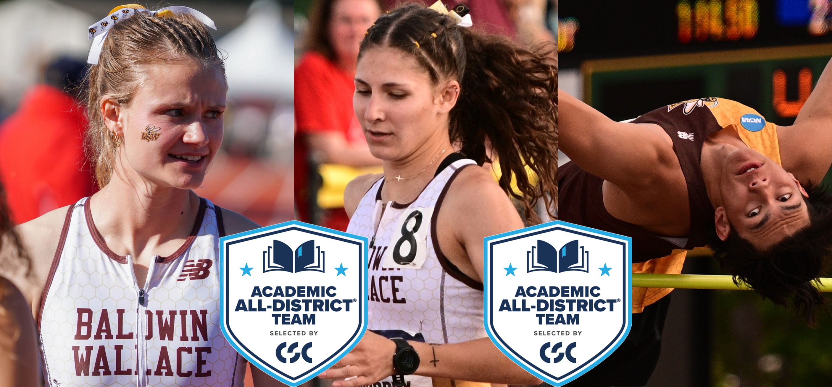 Three Cross Country and Track & Field Student-Athletes Selected to CSC Academic All-District Team