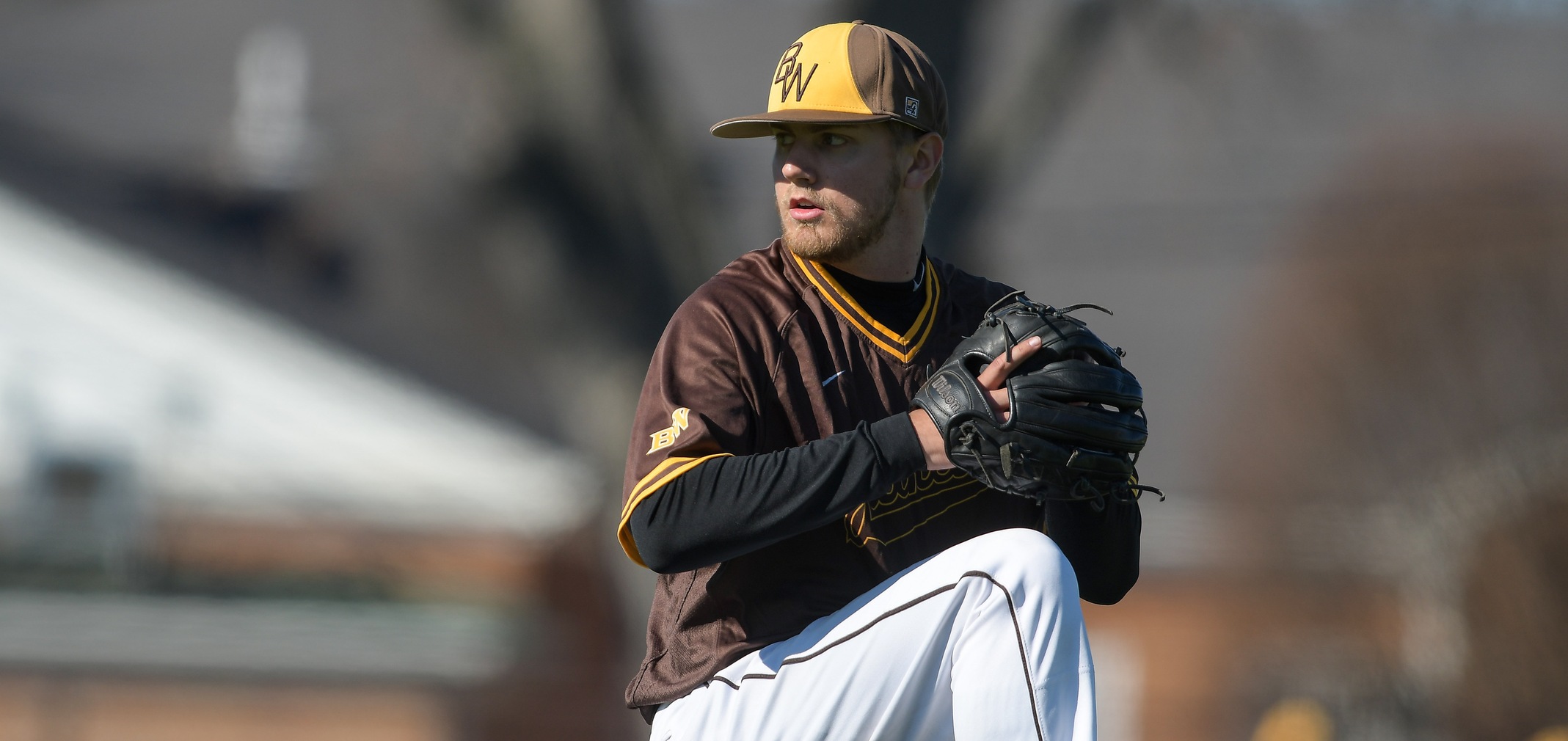 Junior Michael Hubert earned the save in the victory over Kean