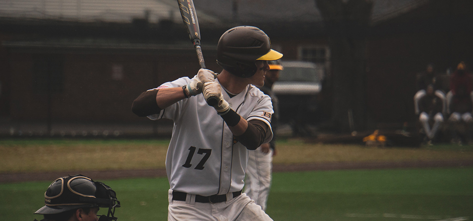 Senior Kyle Pennington had a career-tying three hits in the second game of the doubleheader against Muskingum (Photo Courtesy of Alec Palmer)