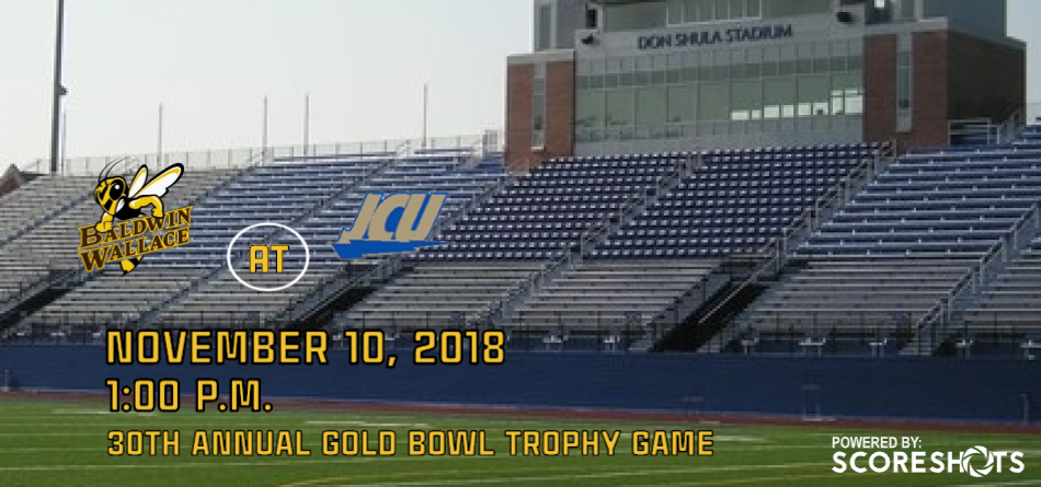 #21 Football Battles #8 John Carroll for Playoff Berth in 30th Gold Bowl Trophy Game