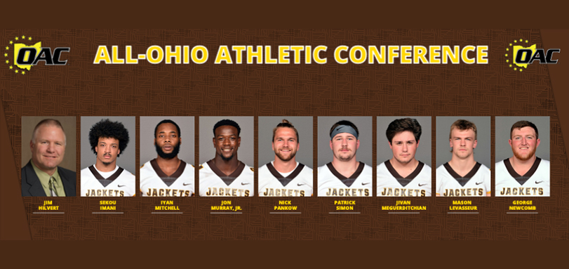 Hilvert Named Coach of the Year, Eight Football Players Selected to All-OAC Team