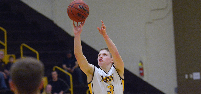 Junior Academic All-Ohio Athletic Conference guard Michael Quiring led BW with 18 points in the loss to Marietta