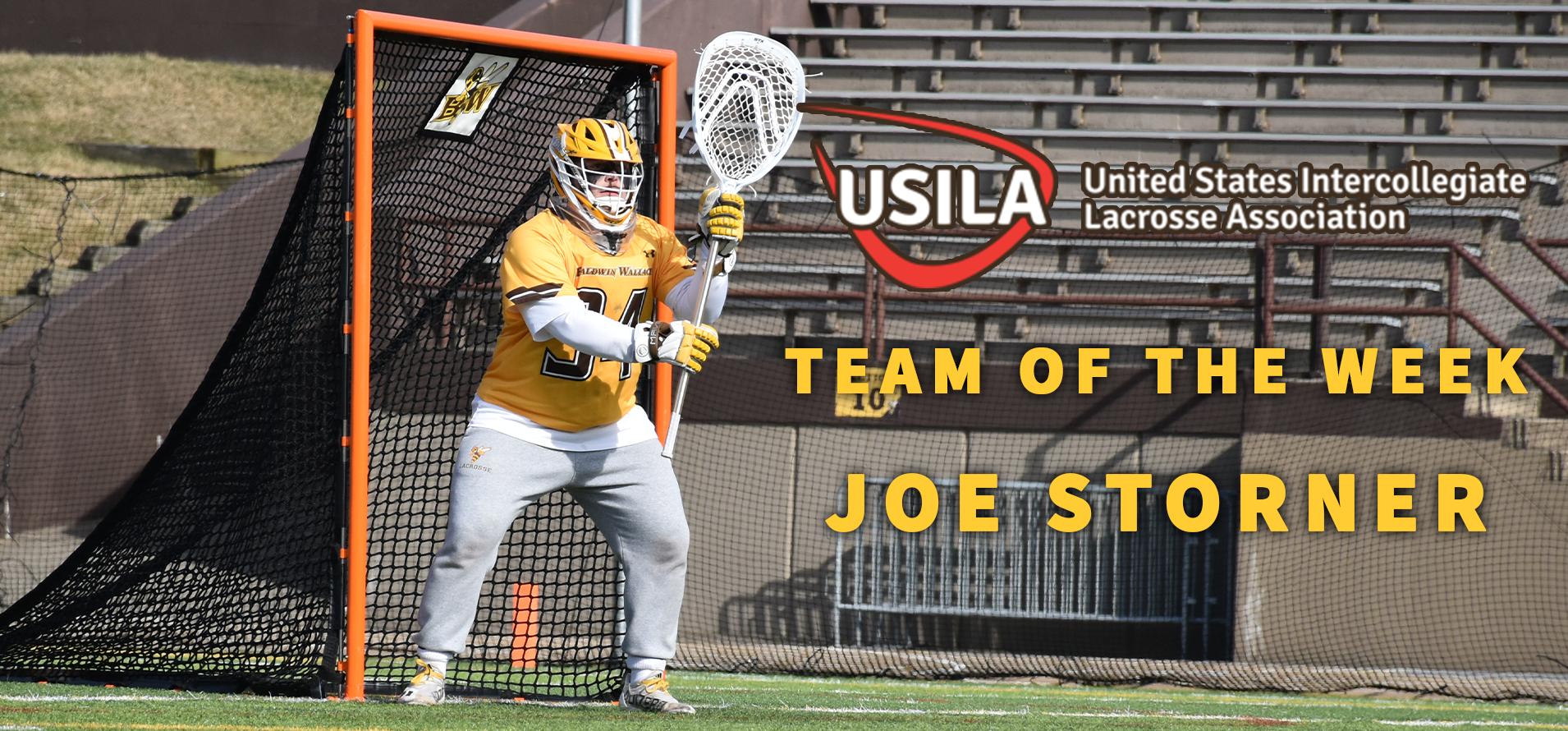 Joe Storner Named to USILA/Dynamic National Team of the Week (photo courtesy of Brittany Webb '23)