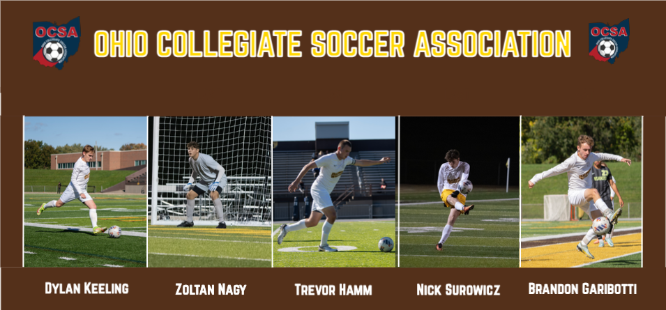 Five Men’s Soccer Student Athletes Receive Ohio Collegiate Soccer Association Honors