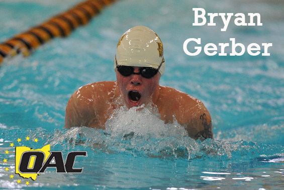 Bryan Gerber Earns First OAC Swimmer-of-the-Week Honor