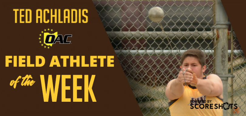 Achladis Named OAC Men’s Field Athlete of the Week