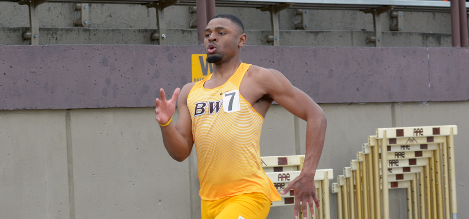 Senior All-American sprinter Jordan Leverette won the 100- and 200-meter dashes and broke both meet records in just his first meet of the season at Otterbein's April Fools Invitational