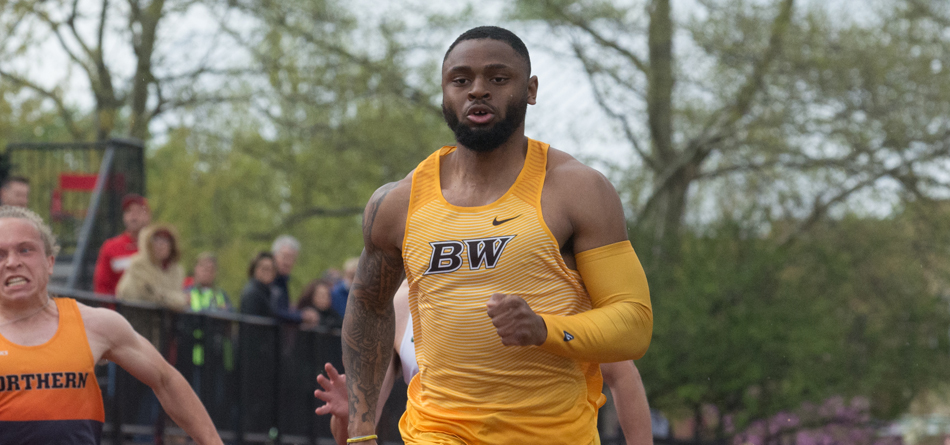 Senior indoor All-American sprinter Jordan Leverette broke the school 100- and 200-meter dash records at the Great Lakes Final Qualifying meet
