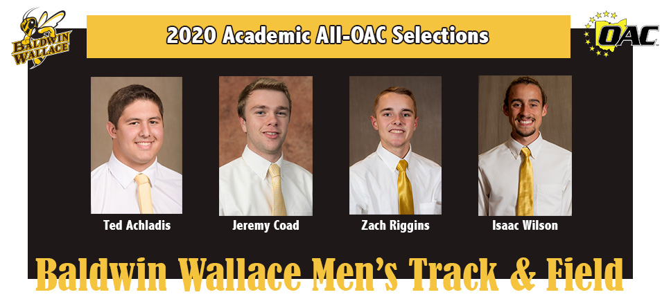 Four Men's Track and Field Student-Athletes Land on 2020 Academic All-OAC Team