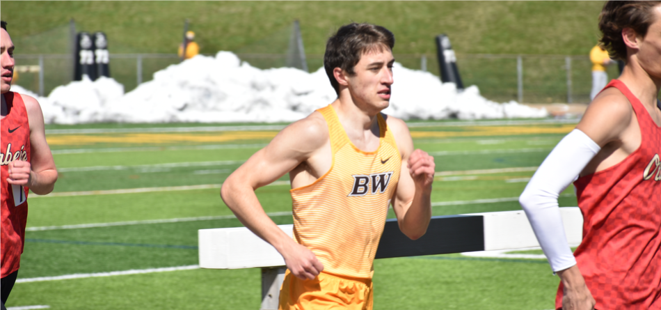 Senior distance runner Andrew Krupp placed third in the 10,000-meter run at the OAC Elite Outdoor Meet