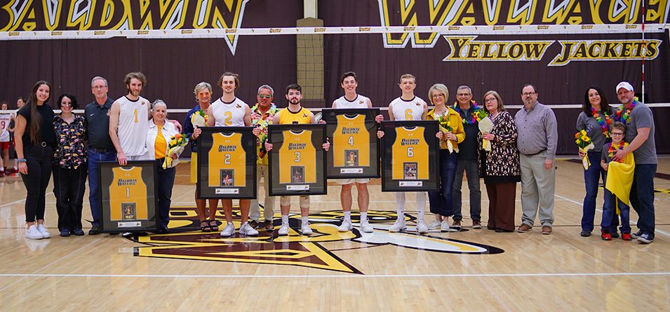 2024 Men's Volleyball Seniors (Photo Courtesy of Lincoln Earl '24)