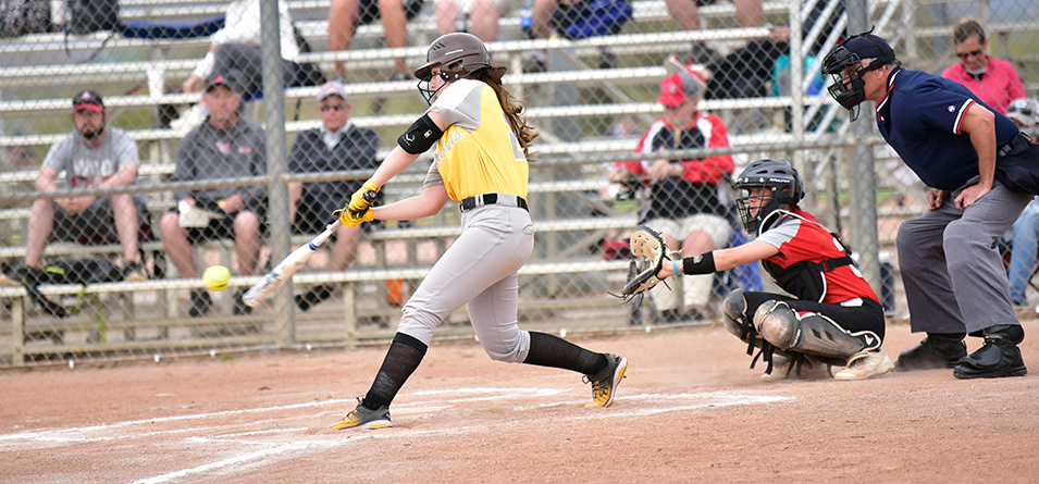 Alexis Boledovic had six hits in the two games, including her first career grand slam, a double and triple, with five RBIs (Photo Courtesy of Lexi Ripperger)