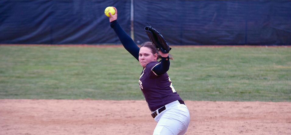 Ashley Matousek earned her first collegiate save in game two as she did not allow a run or hit in two innings. (Photo Courtesy of Jeff Boledovic)