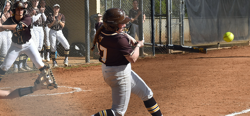 Bridie Bricker hits game-winning RBI double in game two