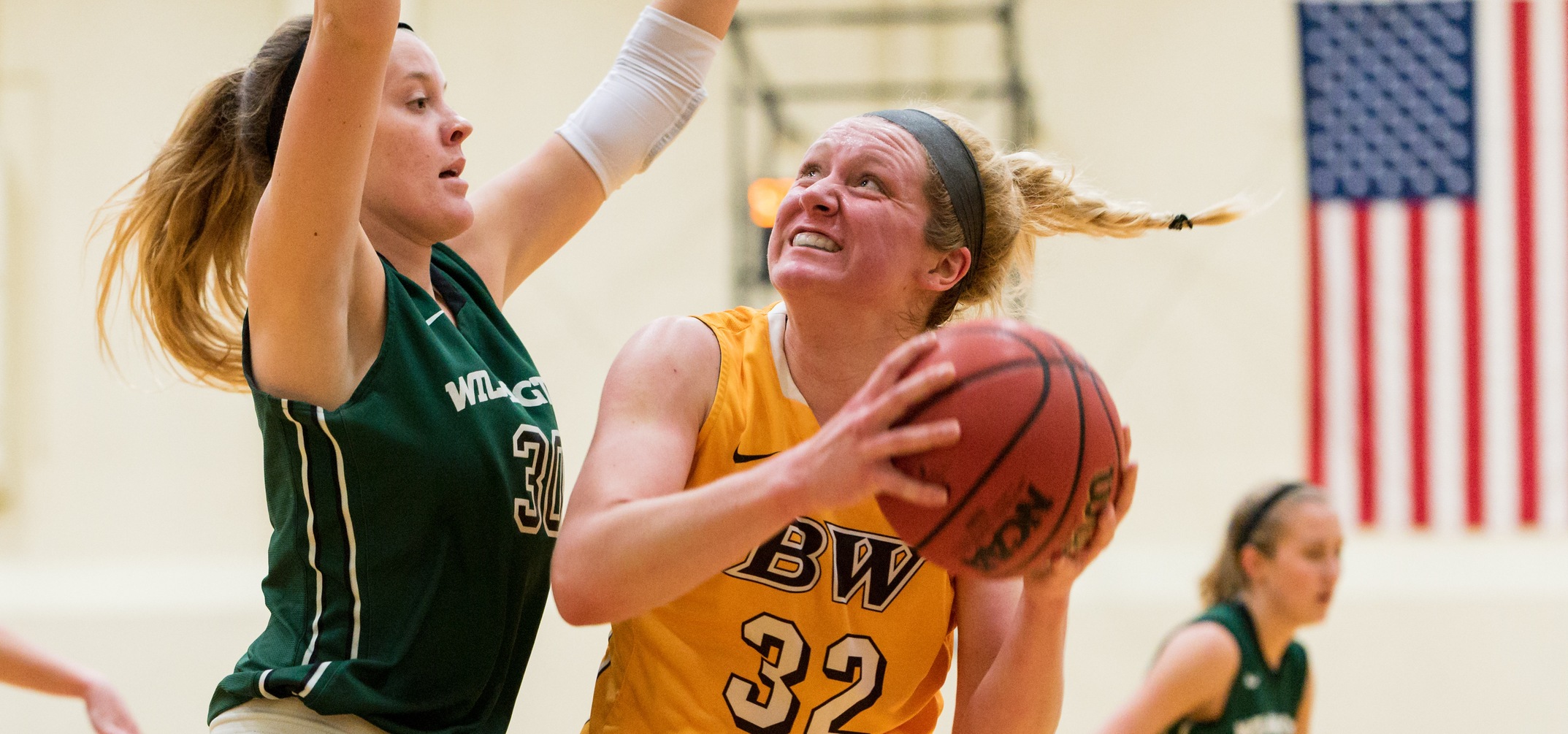 Freshman forward Lilly Edwards scored 20 points off the bench in BW's win over Wilmington (Photo courtesy of Jesse Kucewicz)