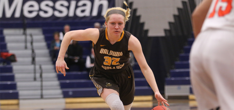 Freshman forward Lilly Edwards scored 15 points in BW's second round loss to Messiah (Photo courtesy of Messiah College Athletics)
