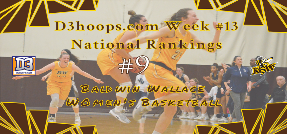 Women's Basketball Climbs to No. 9 Spot in National Rankings