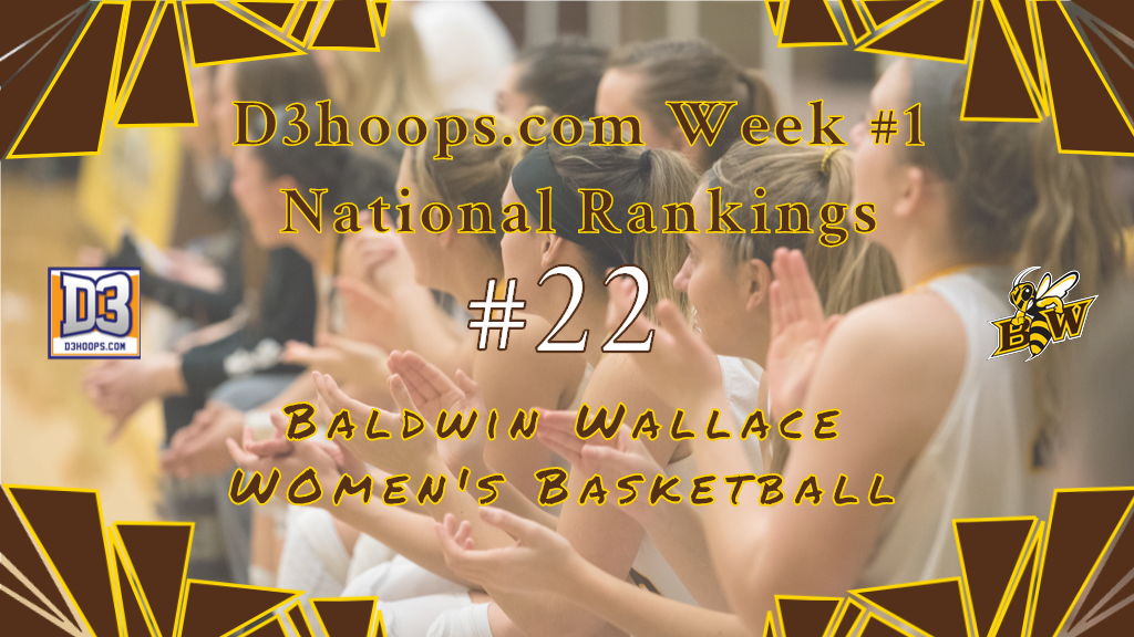 Women's Basketball Jumps to No. 22 in First Weekly National Rankings