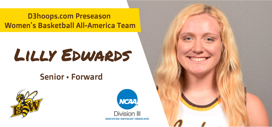 Women's Basketball Forward Edwards Selected for 2021-22 D3hoops.com Preseason All-America Team