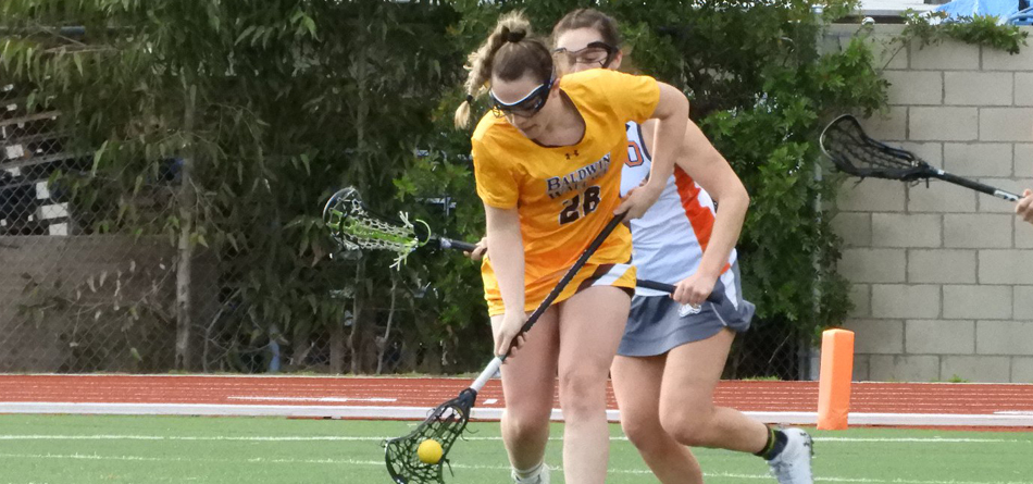 Sophomore midfielder Maddie Ray scored a career-high tying five goals and one assist for a career-high six points in BW's overtime loss to Wooster (Photo courtesy of Lori Moran)