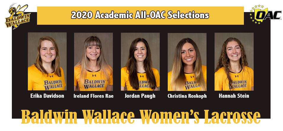 Five Women's Lacrosse Student-Athletes Announced to 2020 Academic All-OAC Team