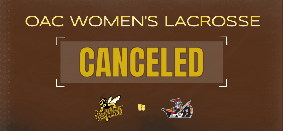 Wednesday's Women's Lacrosse Game vs. Heidelberg Has Been Canceled