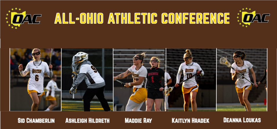 Five Women’s Lacrosse Athletes Selected to All-OAC Team